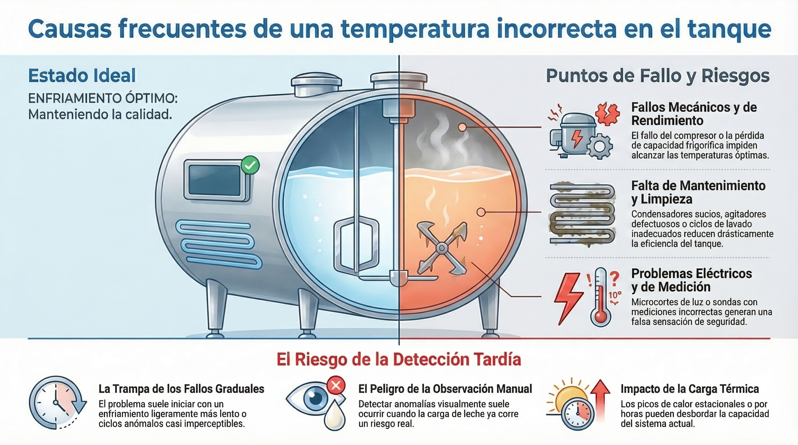 Causas frecuentes de subidas de temperatura
