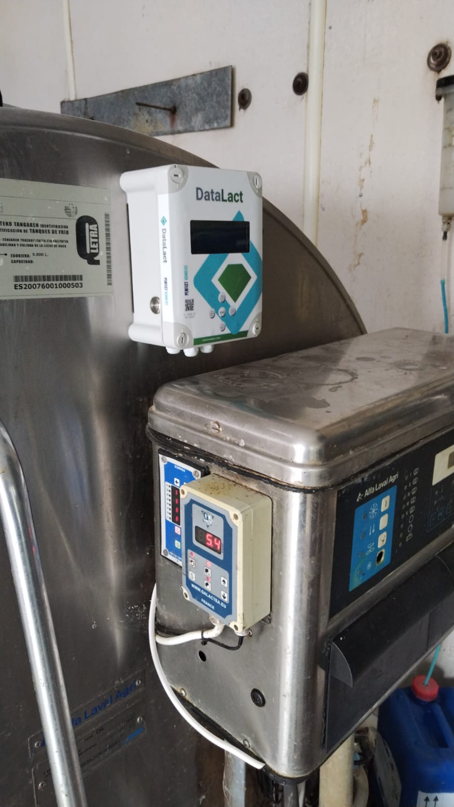 DataLact Arsuaga Datalact monitorización inteligente del tanque de leche en España