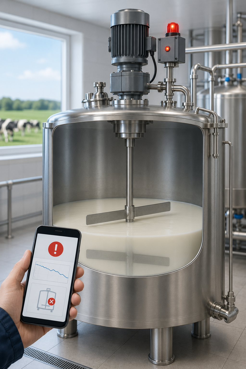 Error agitador leche datalact