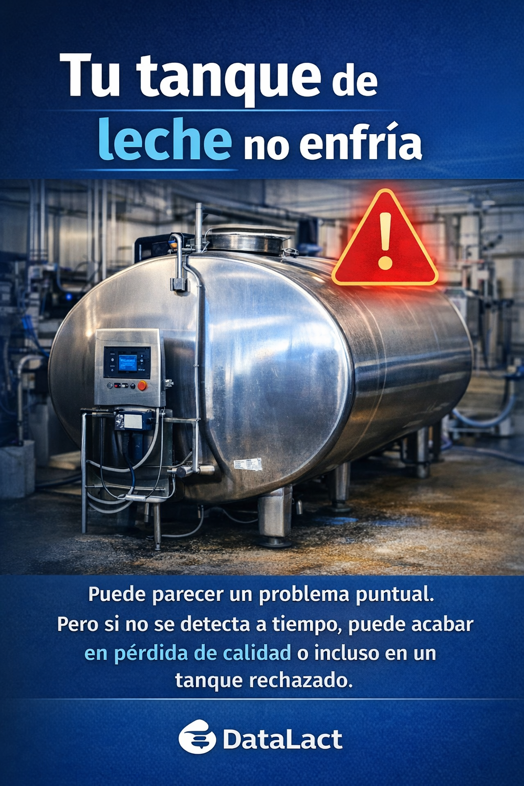 Tu tanque de leche no enfría