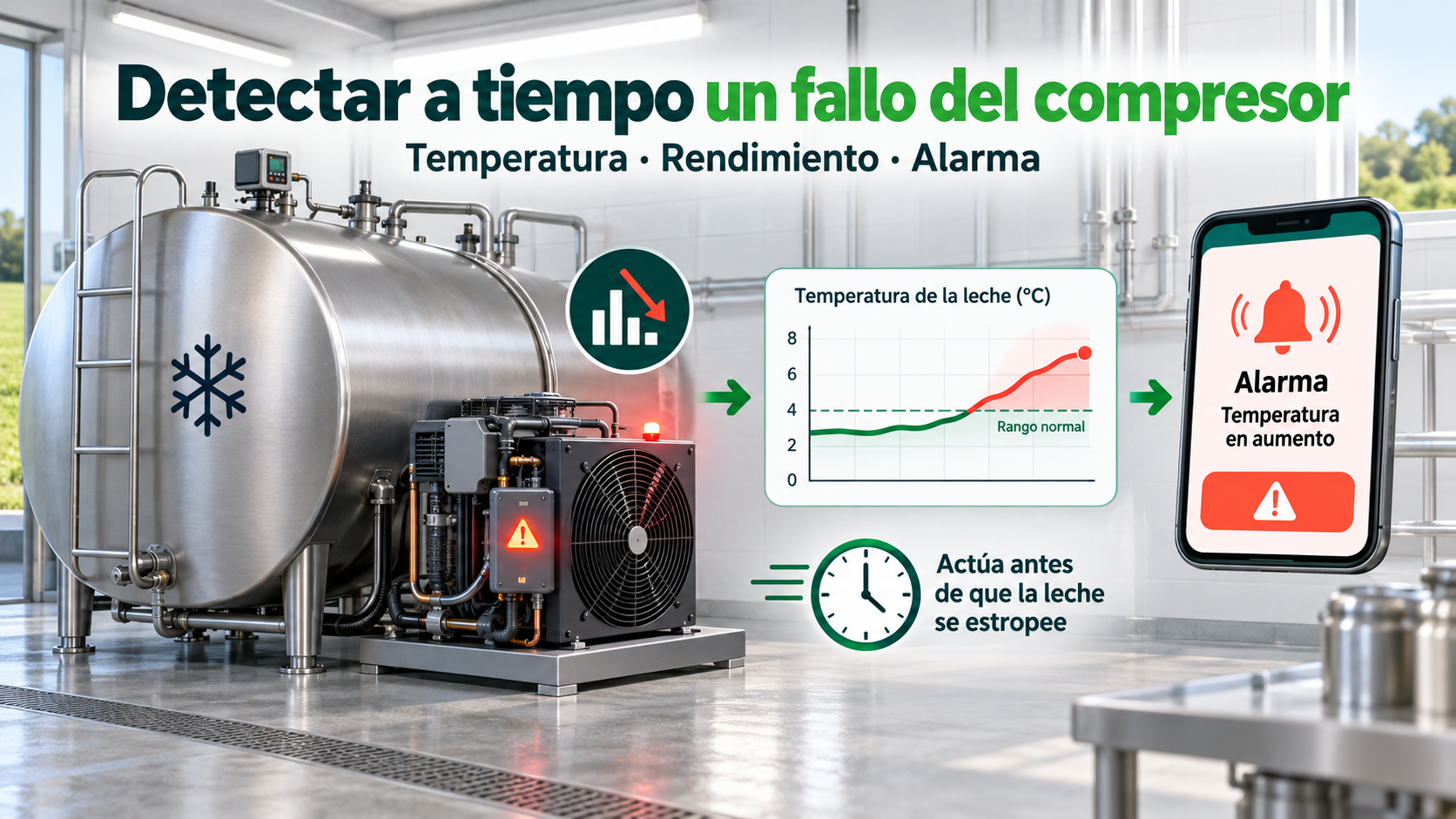 Detectar a tiempo un fallo del compresor